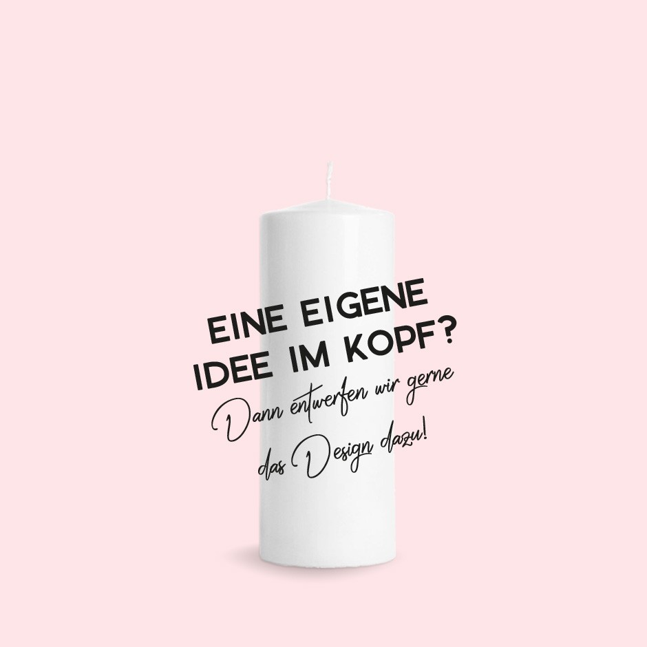 Breite Taufkerze Individuell