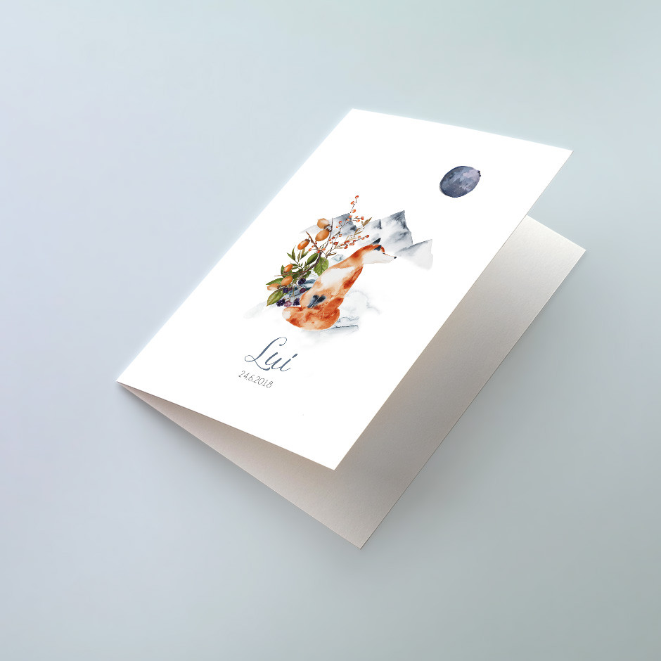 Klappkarte Mystic Animal Fox